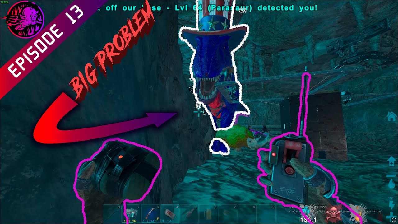 RAID underwater CAVE ISLAND - ARK Small Tribes - Official PVP EP#13