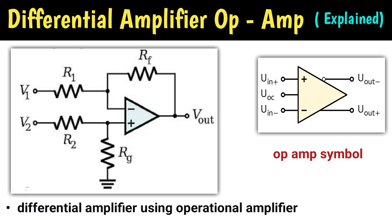 differential amplifier op amp | op amp differential amplifier | operational amplifier | L-11 |op amp