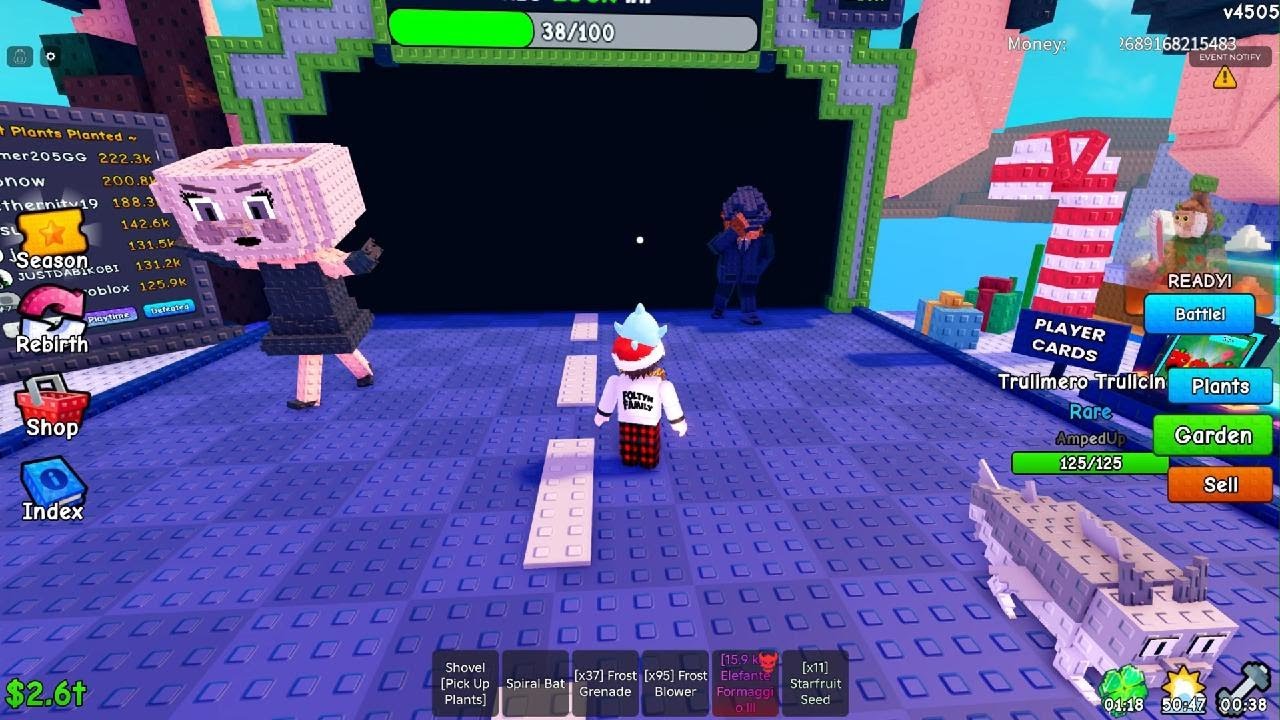 Plants vs brainrot Admin abuse