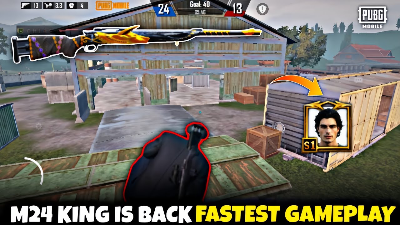 M24 KING IS BACK | FASTEST GAMEPLAY🥶🔥#pubgmobile 