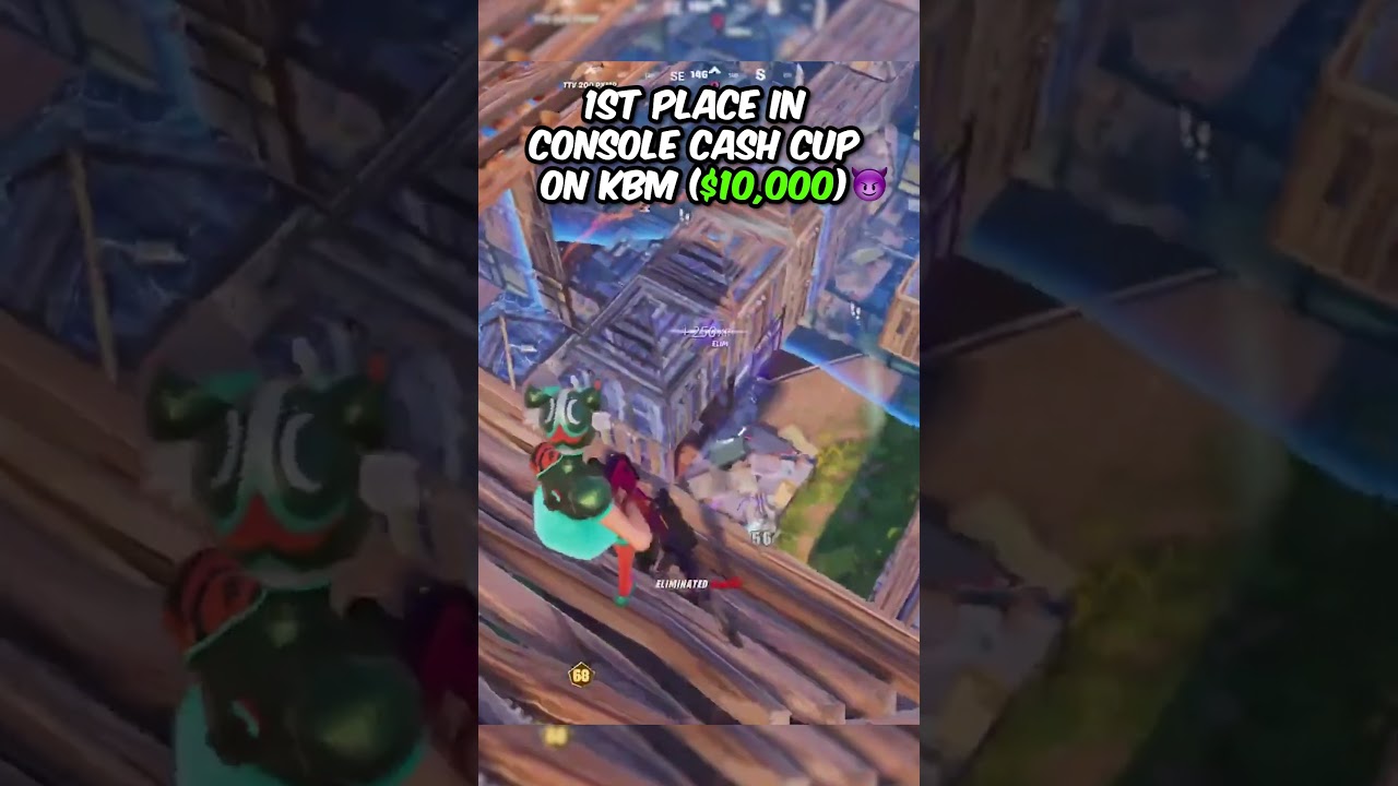 1ST PLACE IN CONSOLE CASH CUP ON KBM ($10,000) 😈 #avivv  #fortnite  #cashcuphighlights