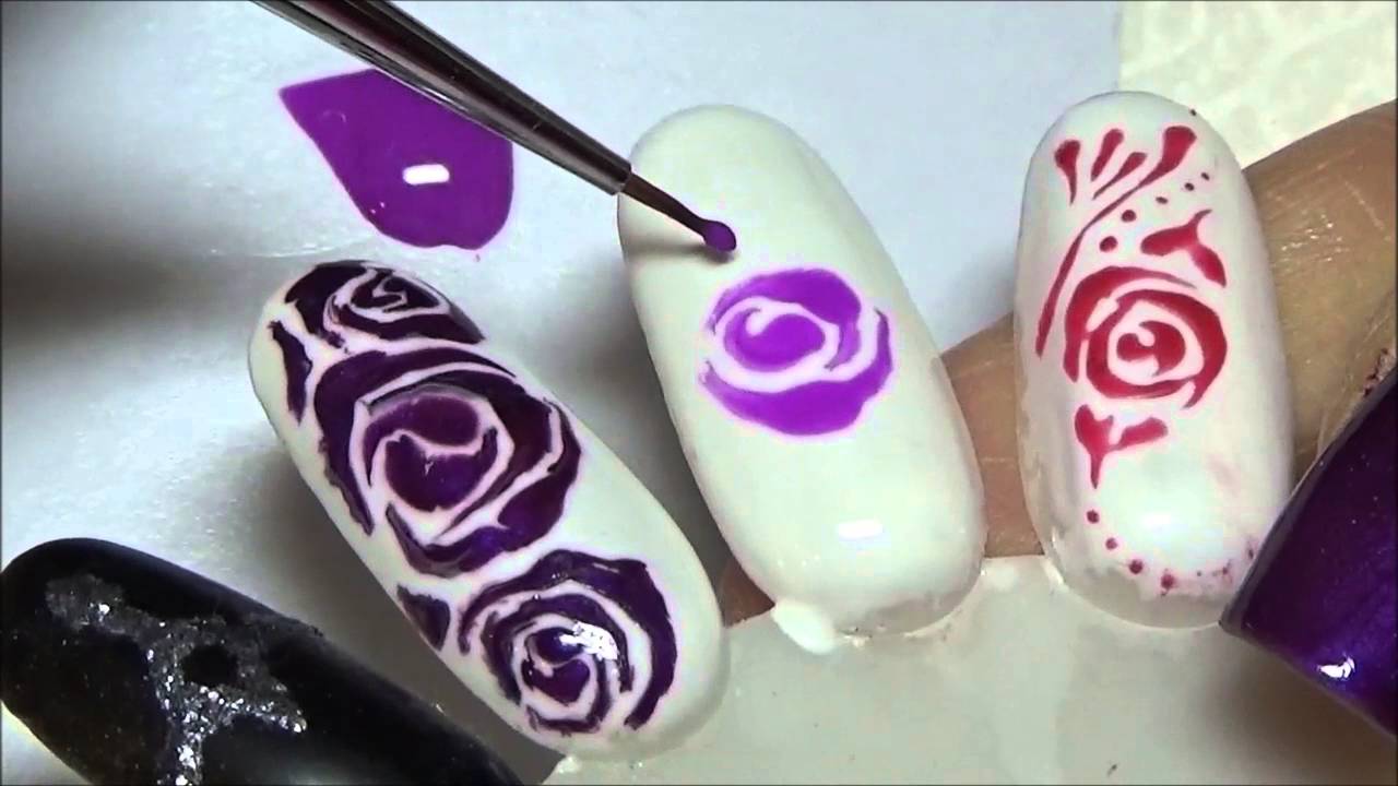 nail art rosa