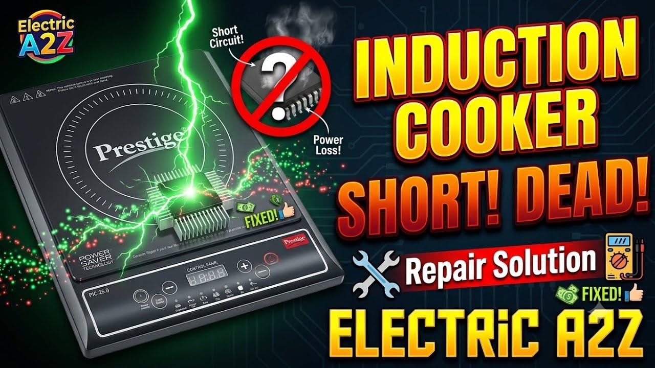 Induction Cooker Short Dead Repair | Electric A2Z 🔌