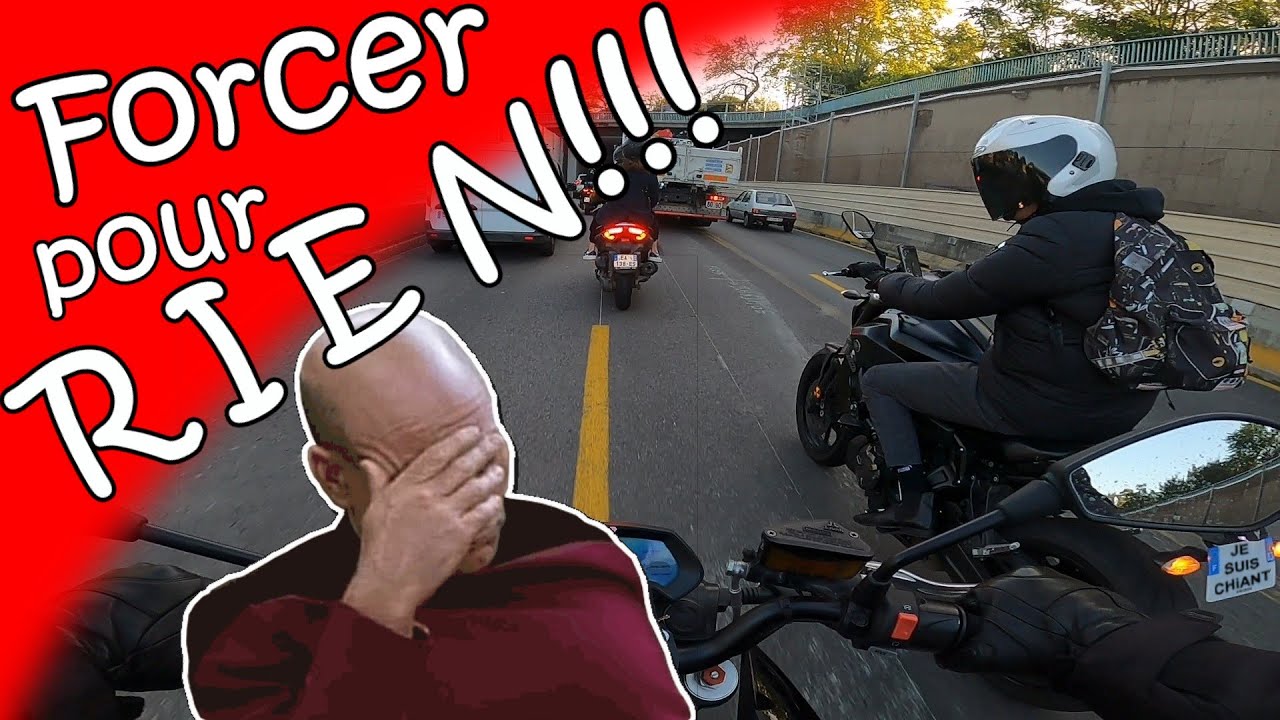 Paris à moto aux heures de pointe... Wouhou !