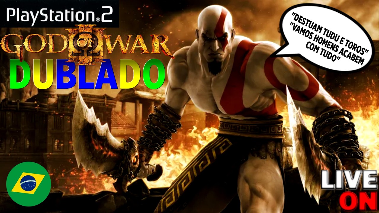 NOSTALGIA E RISADA COM A DUBLAGEM BR DO GOD OF WAR