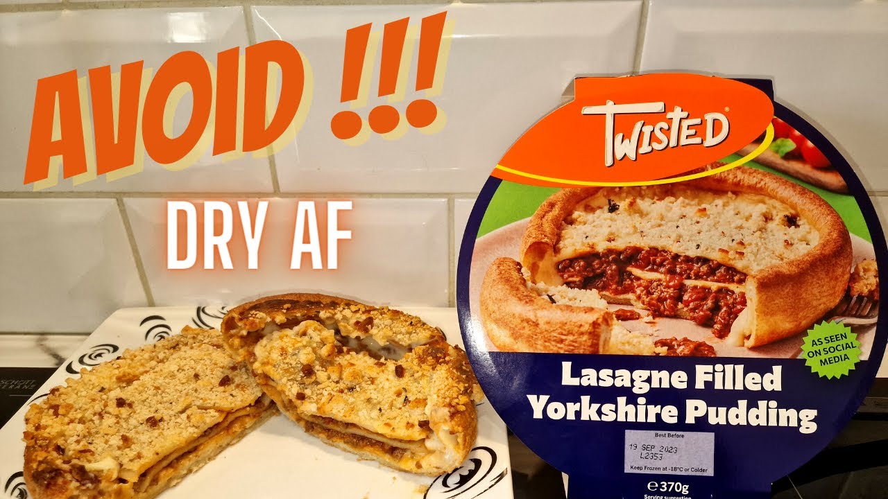 AVOID This Dry LASAGNE FILLED YORKSHIRE PUDDING From The New TWISTED Range At ICELAND - Food Review