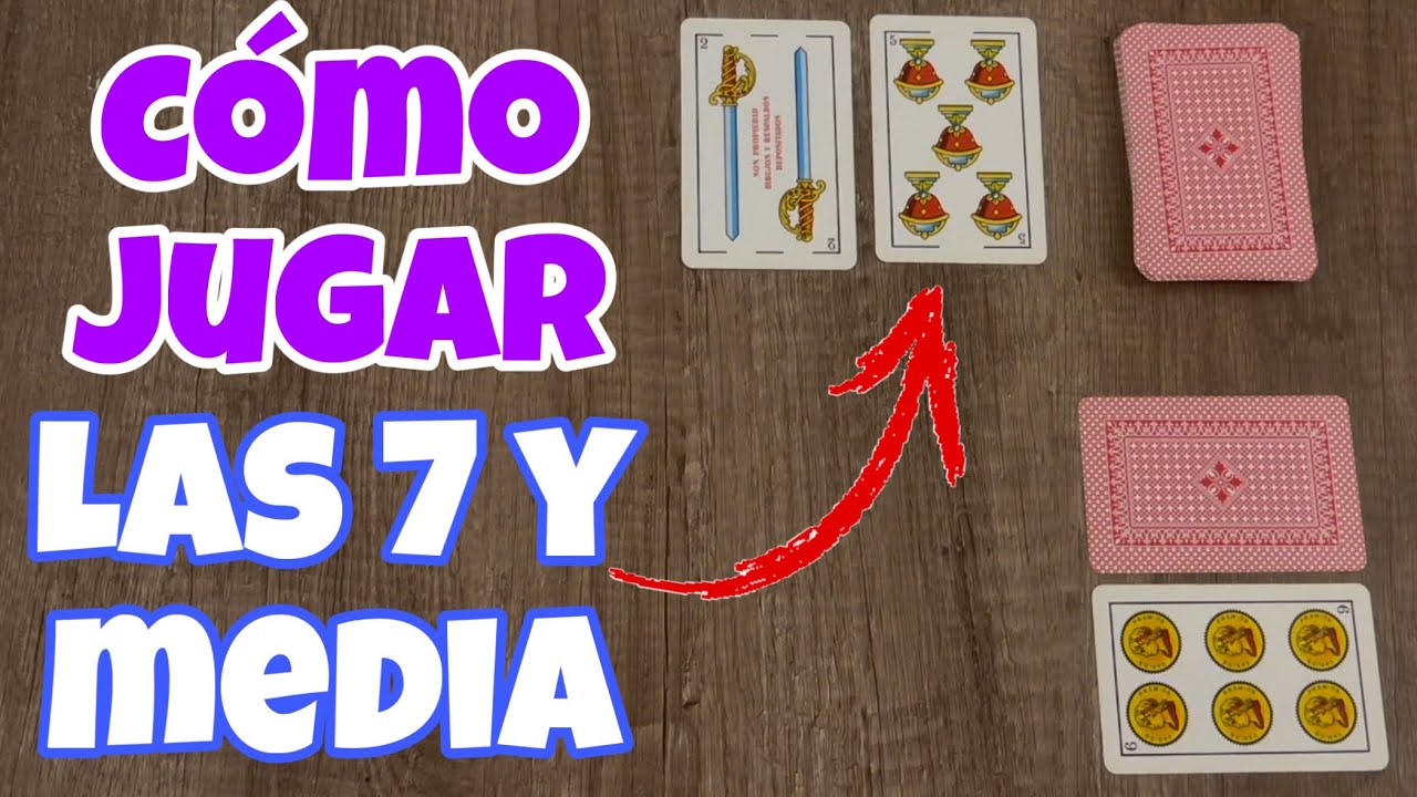 Las 7 y media con baraja española / como jugar las 7 y media / como jugar poker #barajaespañola