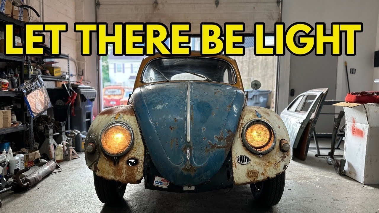 1957 VW Oval Beetle Rescue - NEW FRONT END HARNESS - Starting The Wiring
