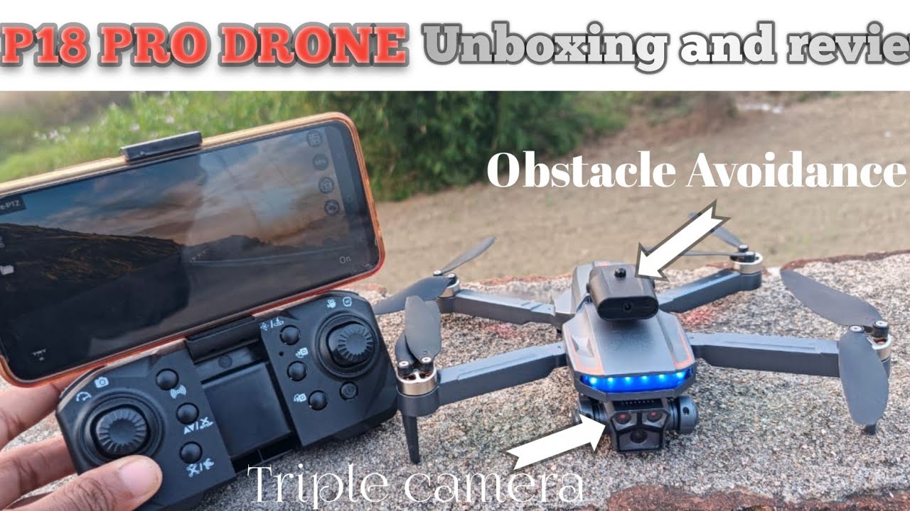P18 pro brushless drone | triple camera drone Unboxing || Brushless drone #unboxing