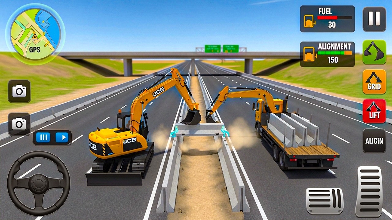 Mega Highway Builder Mission – JCB Excavator Simulator 3D – Android Gameplay #livestreaming