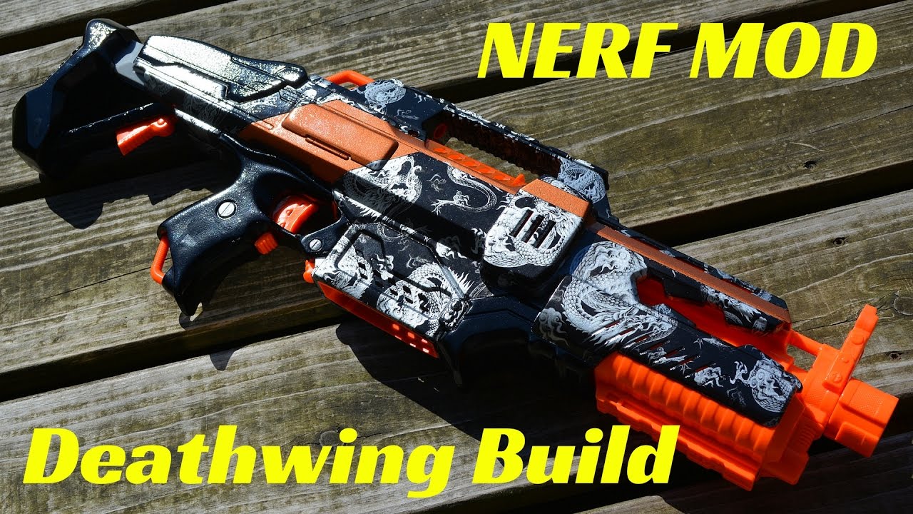[Nerf Mod] Deathwing- 180 Rapidstrike Hydro Dip (Build Video)