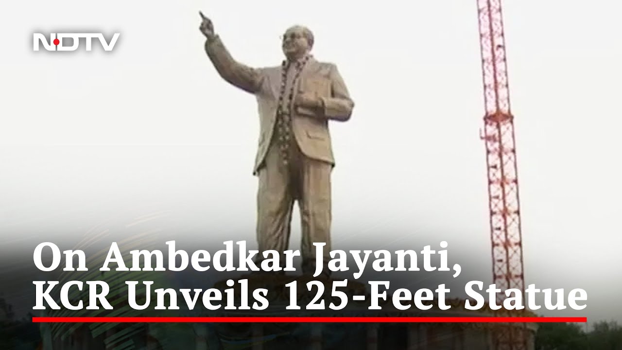 Telangana Chief Minister Unveils Mega Ambedkar Statue