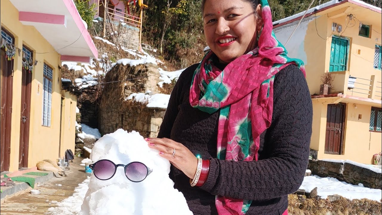 5 sal baad huyi itni bhayankar barfbaari 🥶☃️