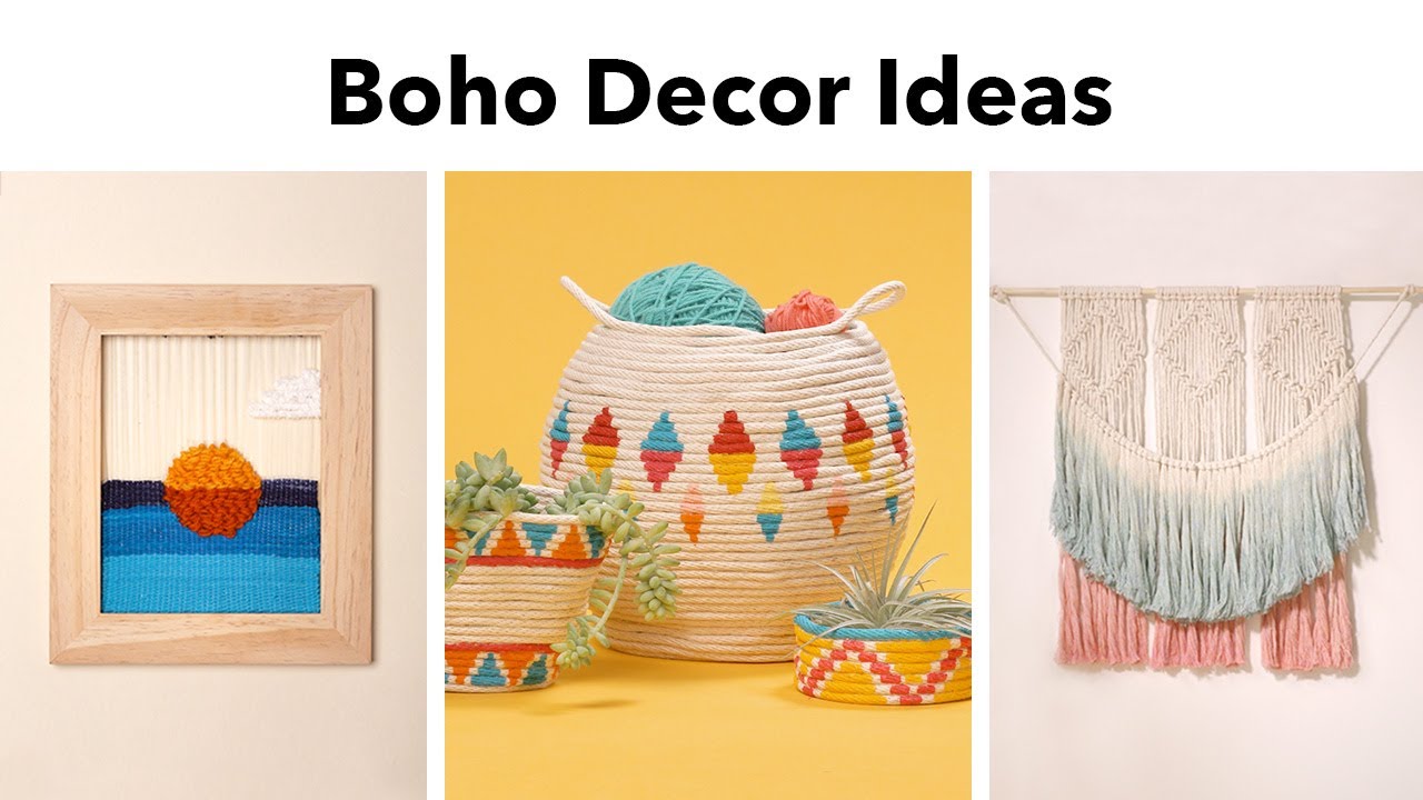 3 Boho Decor Ideas DIY
