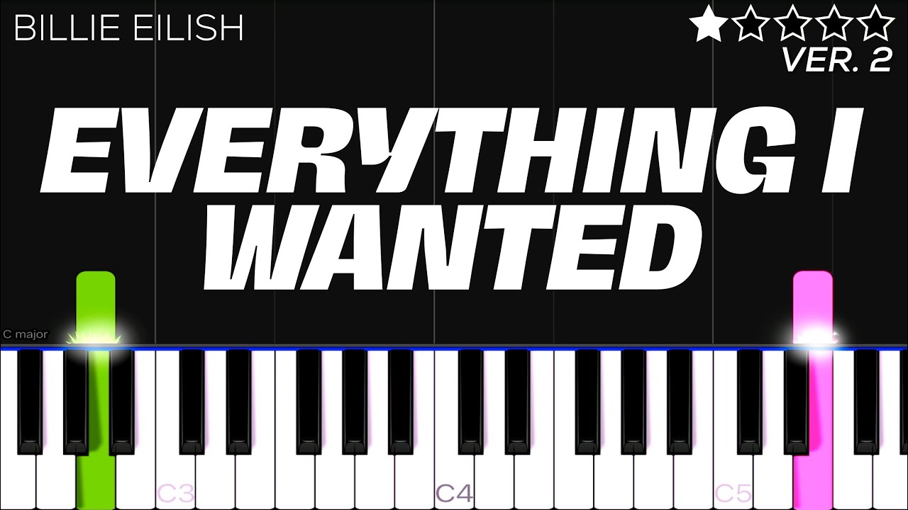 Billie Eilish - Everything I Wanted | EASY Piano Tutorial