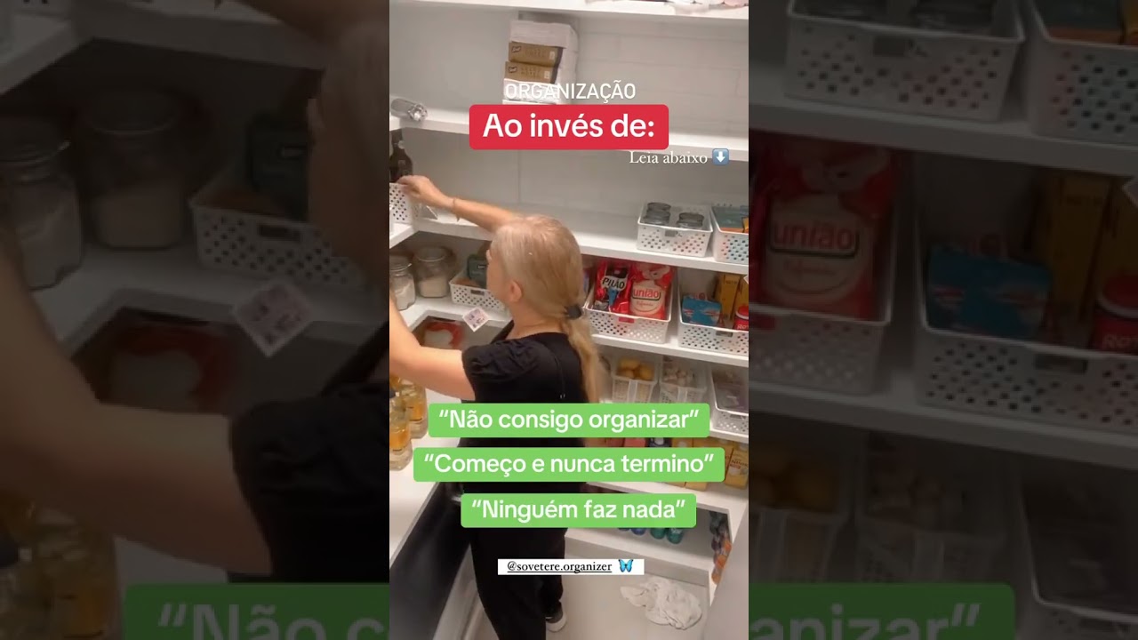 Organiza&ccedil;&atilde;o de despensa #dicas #organiza&ccedil;&atilde;o #personalorganizer #cozinha #despensa #casa
