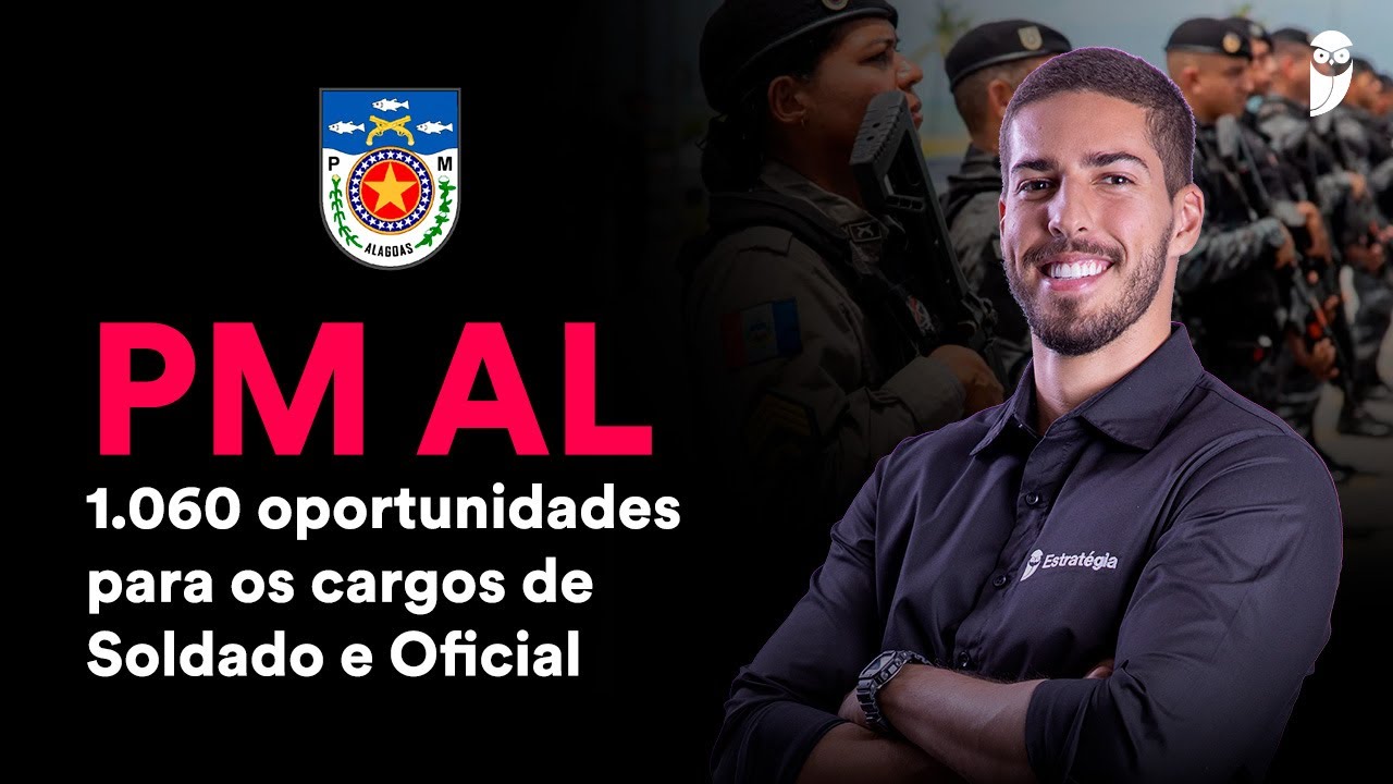 Concurso PM AL: comiss&atilde;o formada para 1.060 vagas!