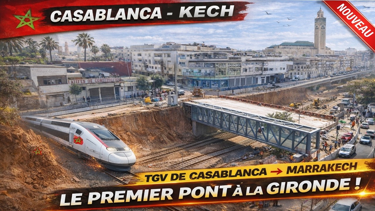 TGV DE CASABLANCA → MARRAKECH le suivi des travaux