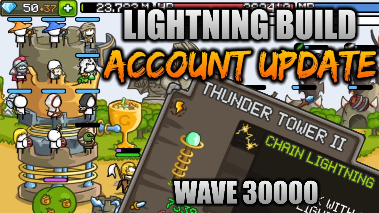 LIGHTNING BUILD Episode 7 ⚡ Account update @WAVE 30000 | GROW CASTLE