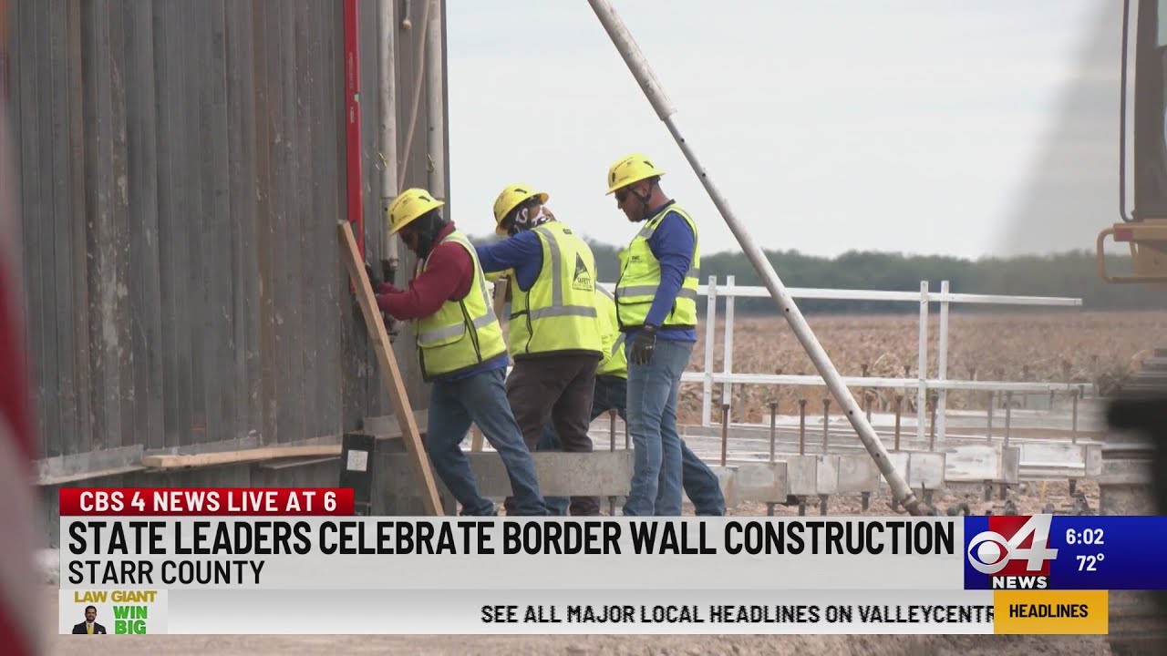 State leaders celebrate border wall construction
