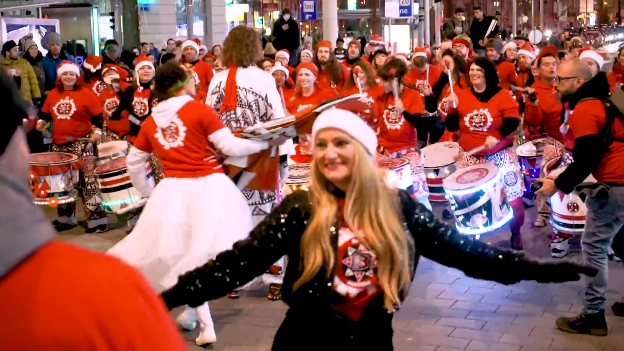 Percussion Band Batala Batucada at Vienna, Austria