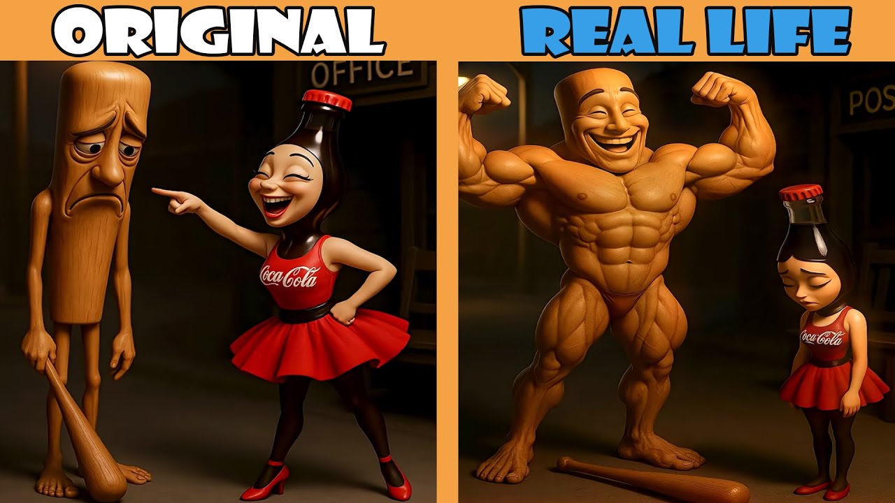 Brainrot meme when they become strong | Original vs Real Life | Brainrot Animation