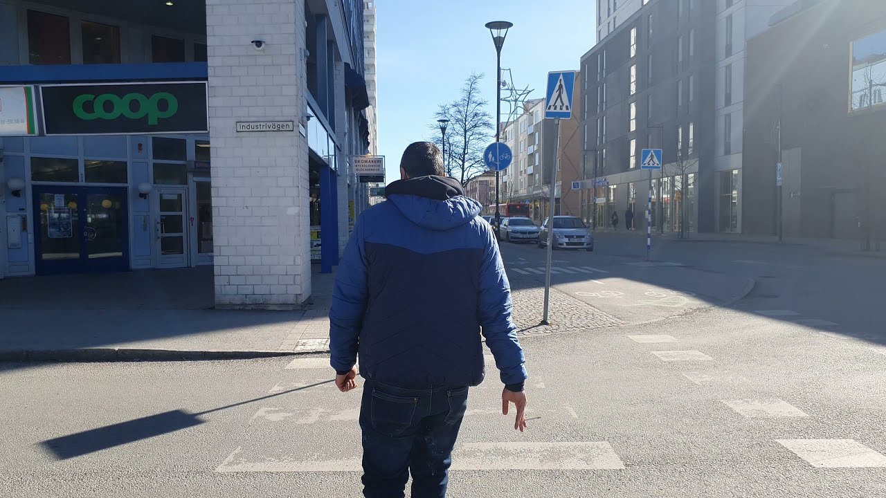 Sweden , Stockholm first day of spring 2021 - Exploring Upplands Väsby 4K #33