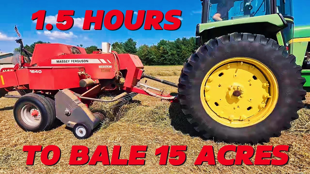 15 Acres Baled AND Picked Up in 1.5hrs