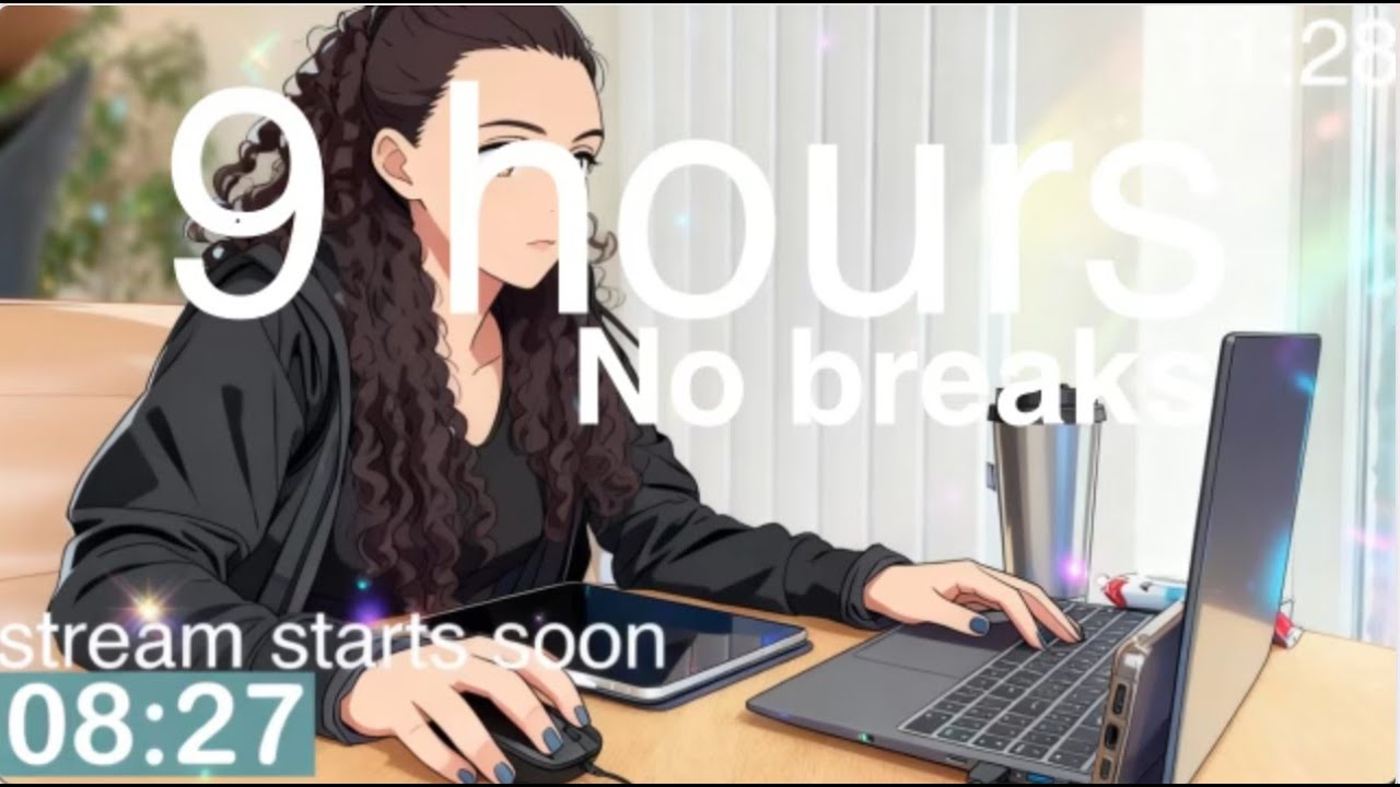 LIVE | 9HOUR study with me WITHOUT BREAKS📚🎧⛈️ rain sounds & pomodoro timer 50 & 10