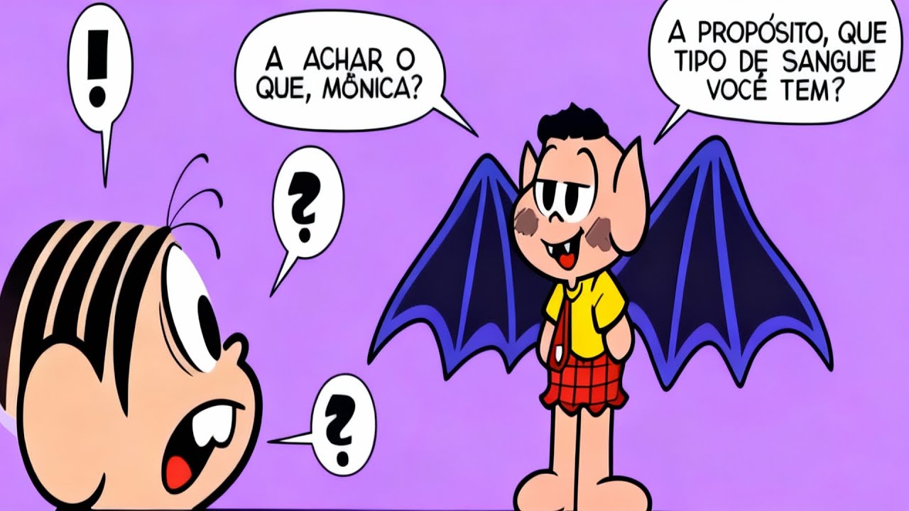 MÔNICA E CASCÃO O PLANO VAMPIRESCO - MARIPROFANS - GIBI DA TURMA DA MÔNICA