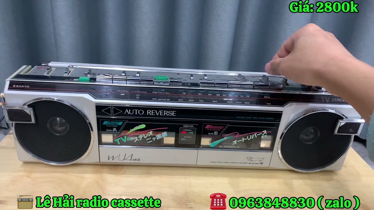 📻 Đài Sanyo U4mkiii đẹp sản xuất tại Nhật. Anh em quan tâm. ☎️0963848830 ( zalo )