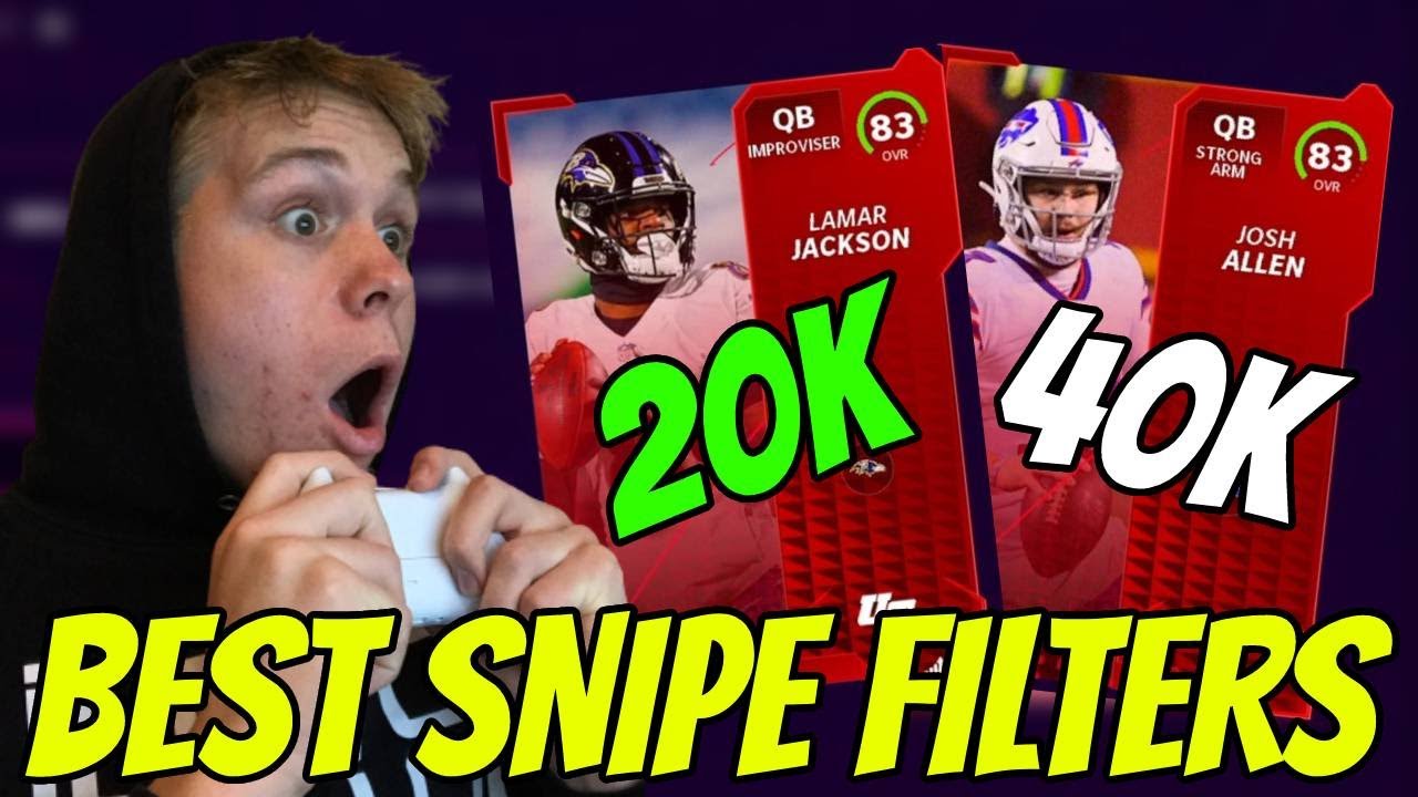 BEST SNIPE FILTERS TO MAKE COINS EARLY!! MADDEN 22