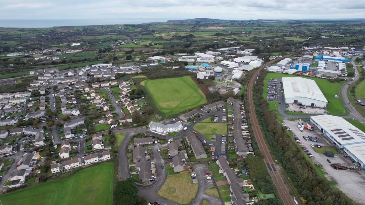 REDRUTH from ABOVE #cornwall #kernow #exploring #dji #drone
