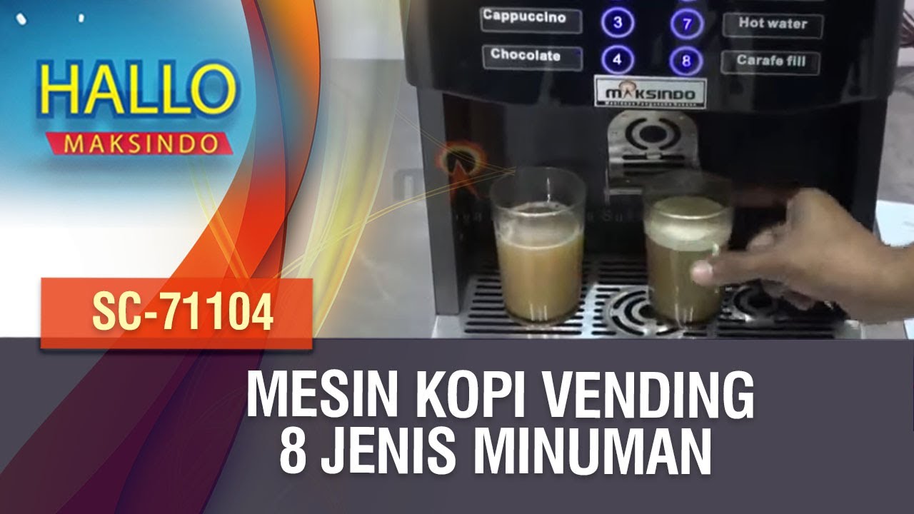 Mesin Kopi Vending 8 Jenis Minuman SC-71104 [Hallo Maksindo]