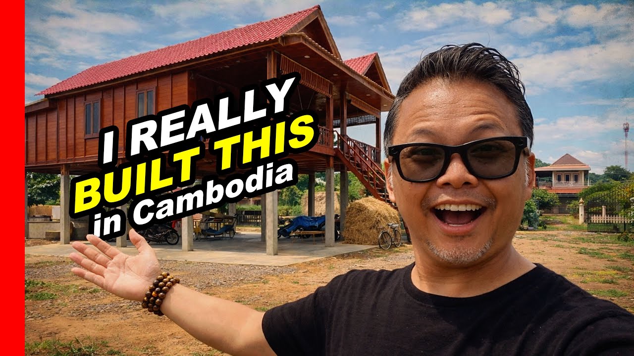 I built a VILLAGE HOUSE in Cambodia (FIRST YEAR)