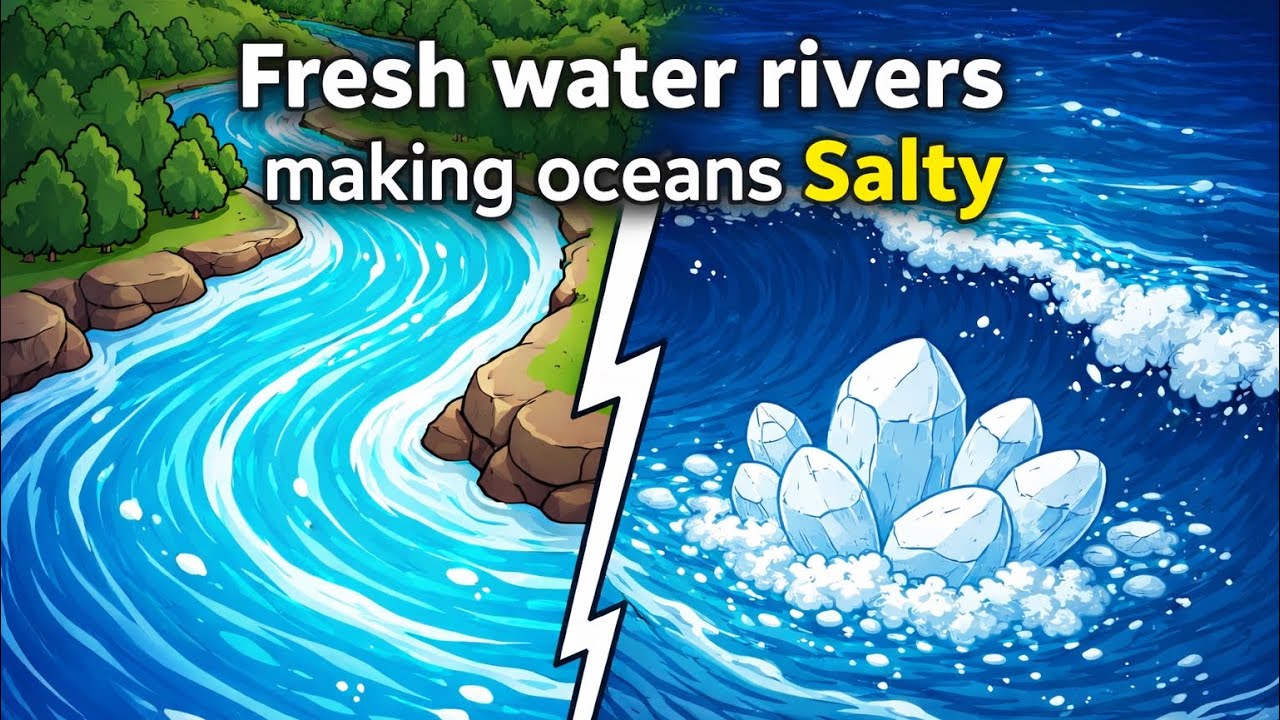 Why Is The Ocean Salty… But Rivers Aren’t ?