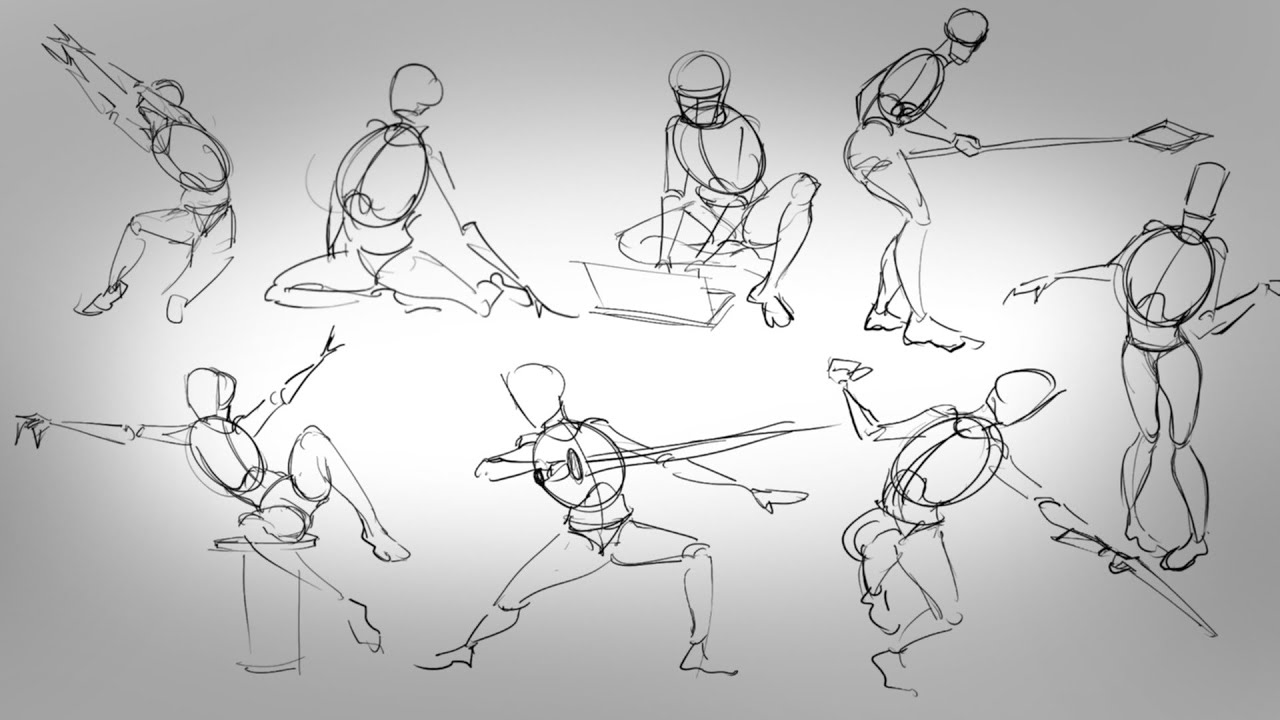 Gesture drawing practice 