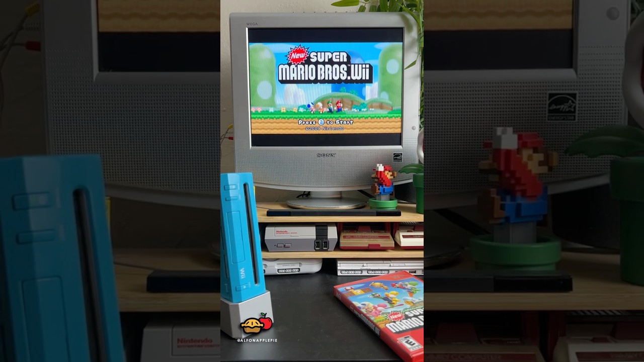 New Super Mario Bros Wii on the Wii 😁🕹️🎮