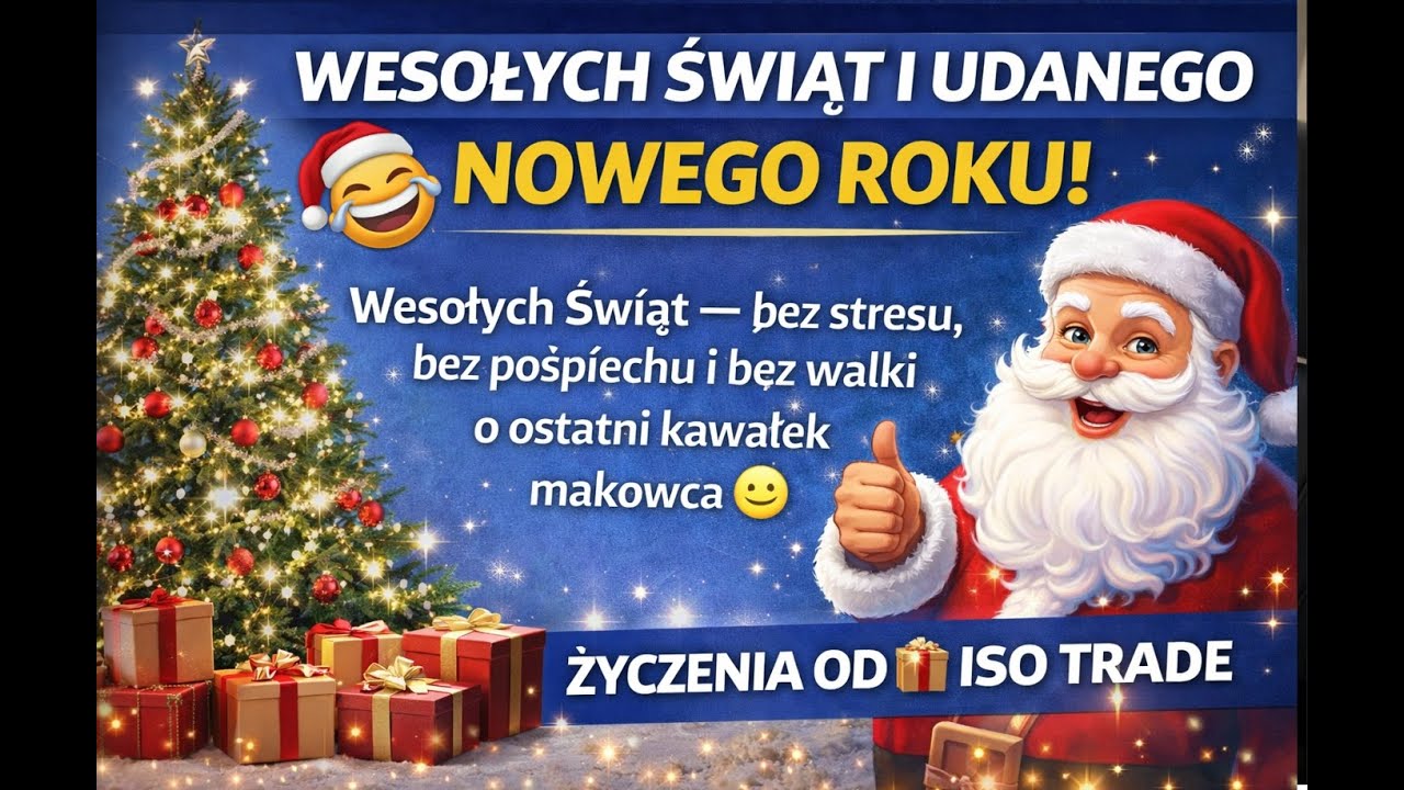 🎄 Trochę świąt, trochę uśmiechu 🎄 Pozdrowienia od ISO TRADE 2025 🎄