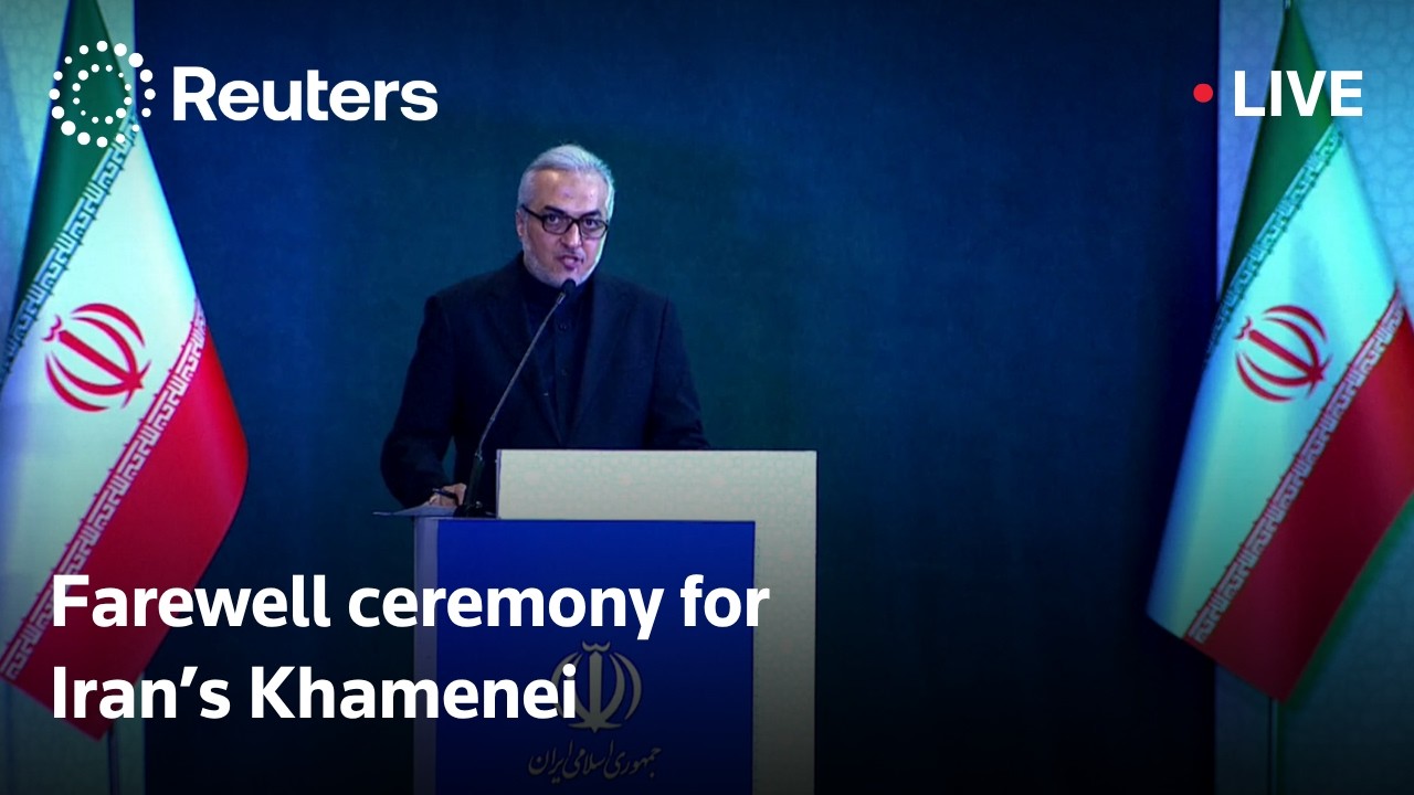 LIVE: International delegates participate in a farewell ceremony for Iran&rsquo;s Khamenei