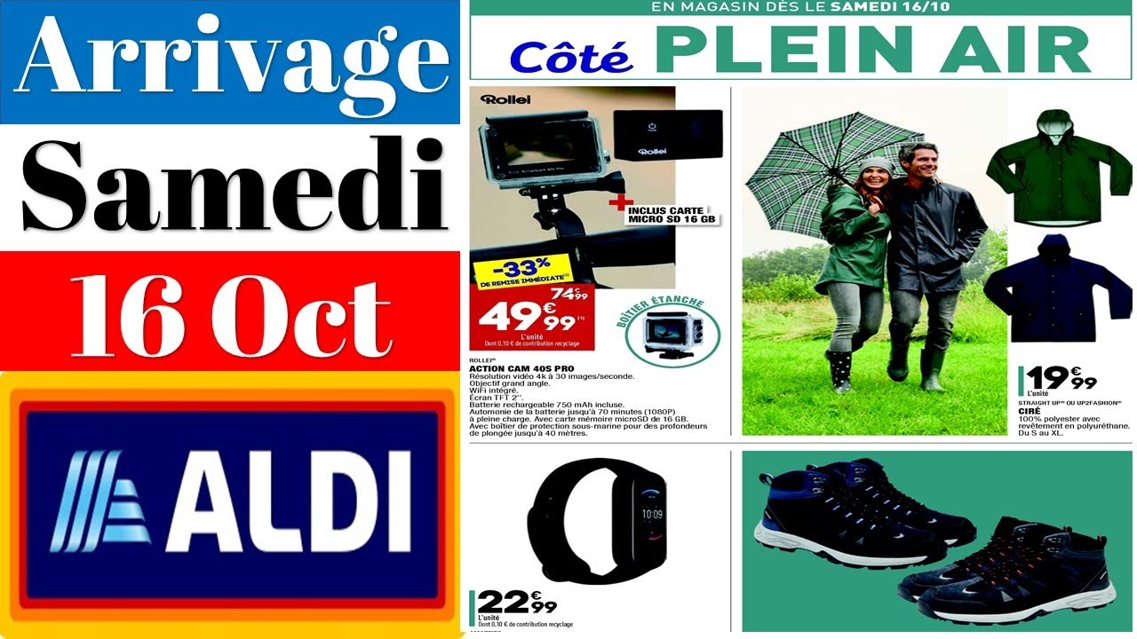 Catalogue Aldi France 💙 Arrivage Samedi 16 Octobre 2021 