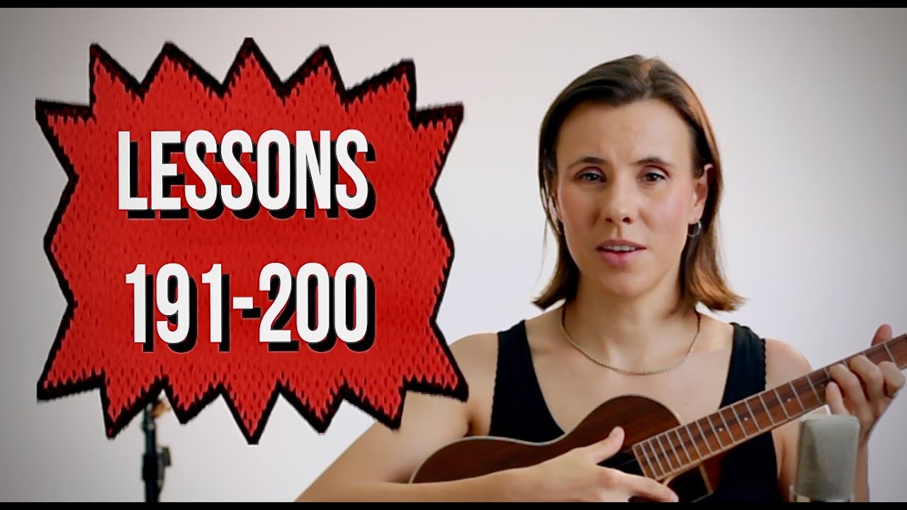 Lessons 191-200 / English lessons / let's sing / Ukulele
