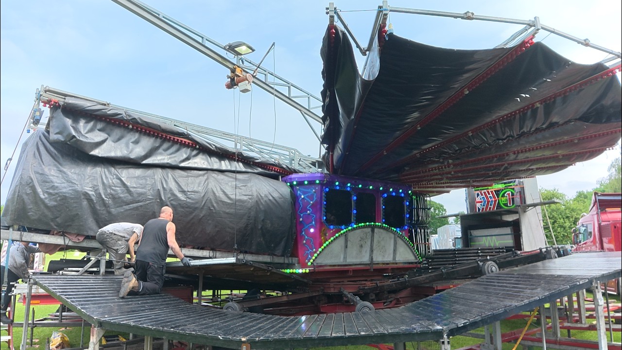 Watch the Funfair Transport Pull On & Build up @ Brinsley Recreation Ground June 2026