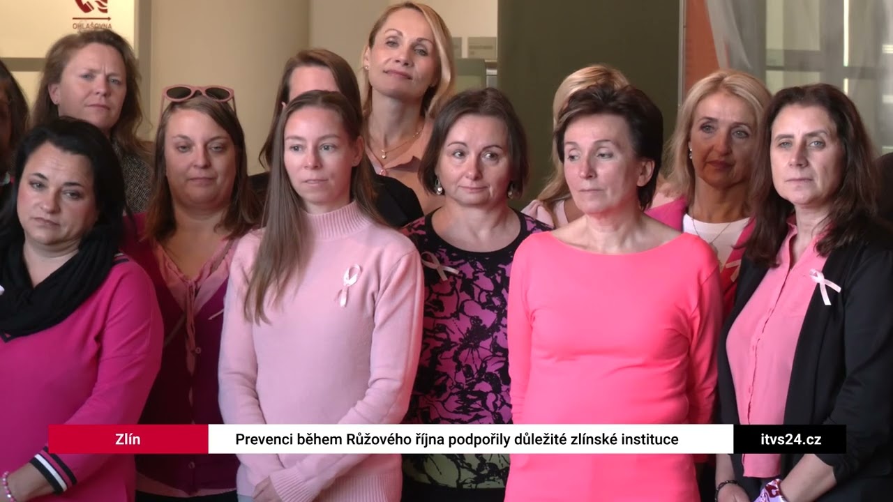 Růžový říjen. Podporu prevence rakoviny prsu podporují důležité instituce ve Zlínském kraji