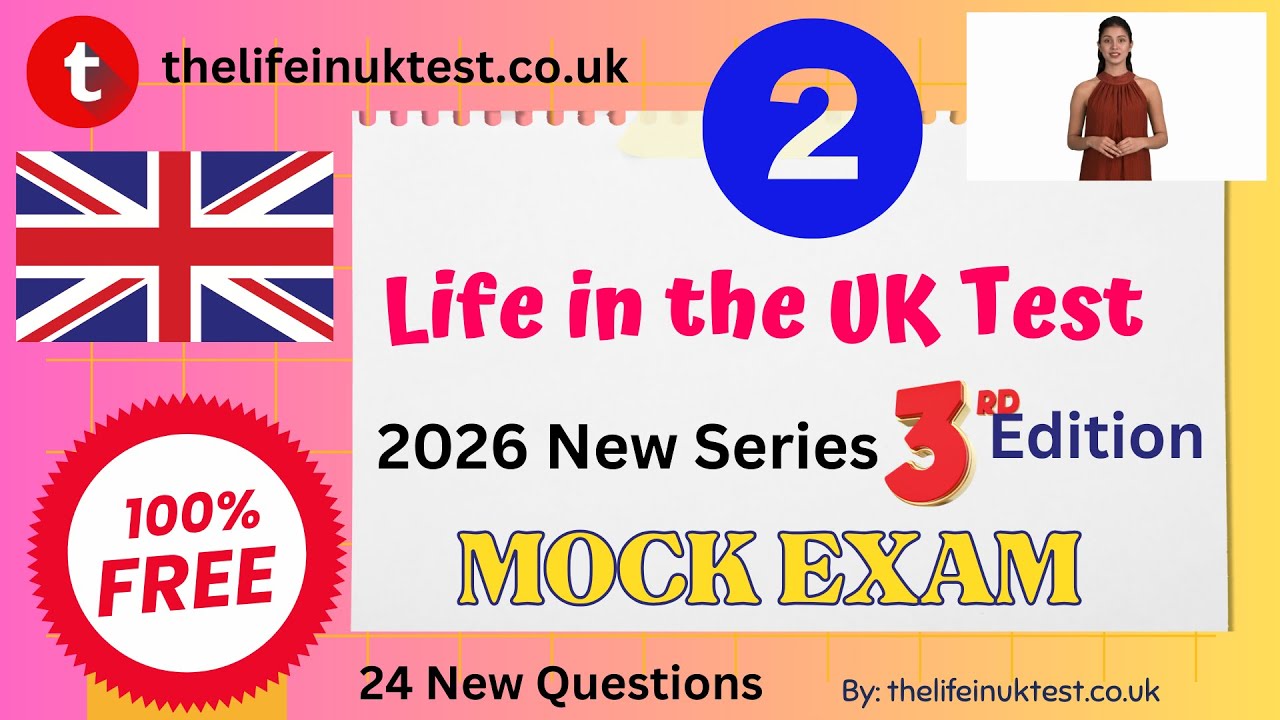 Life in the UK Test - Mock Test 2 | 2026 New Series #free #2026 #uk #lifeinuk #uktest #quiz #briton