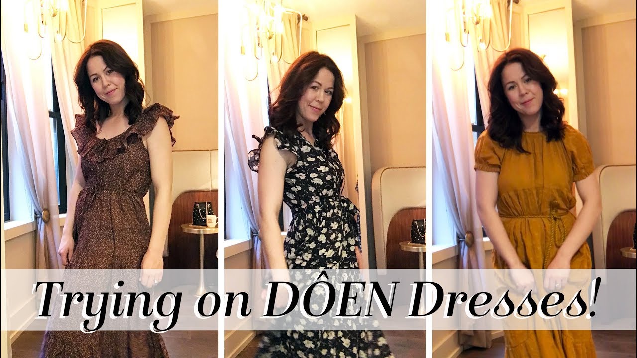 D&Ocirc;EN Dress Haul & Try-on! Carnation, Tansy, Iris, Grasse, and Yarrow dresses | Kait Bos