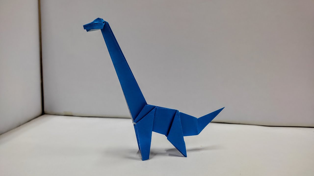 Origami Dinosaur Brachiosaurus | How To Fold Dinosaur Brachiosaurus