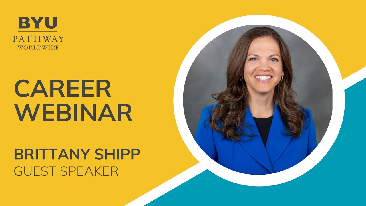 Career Webinar with Brittany Shipp