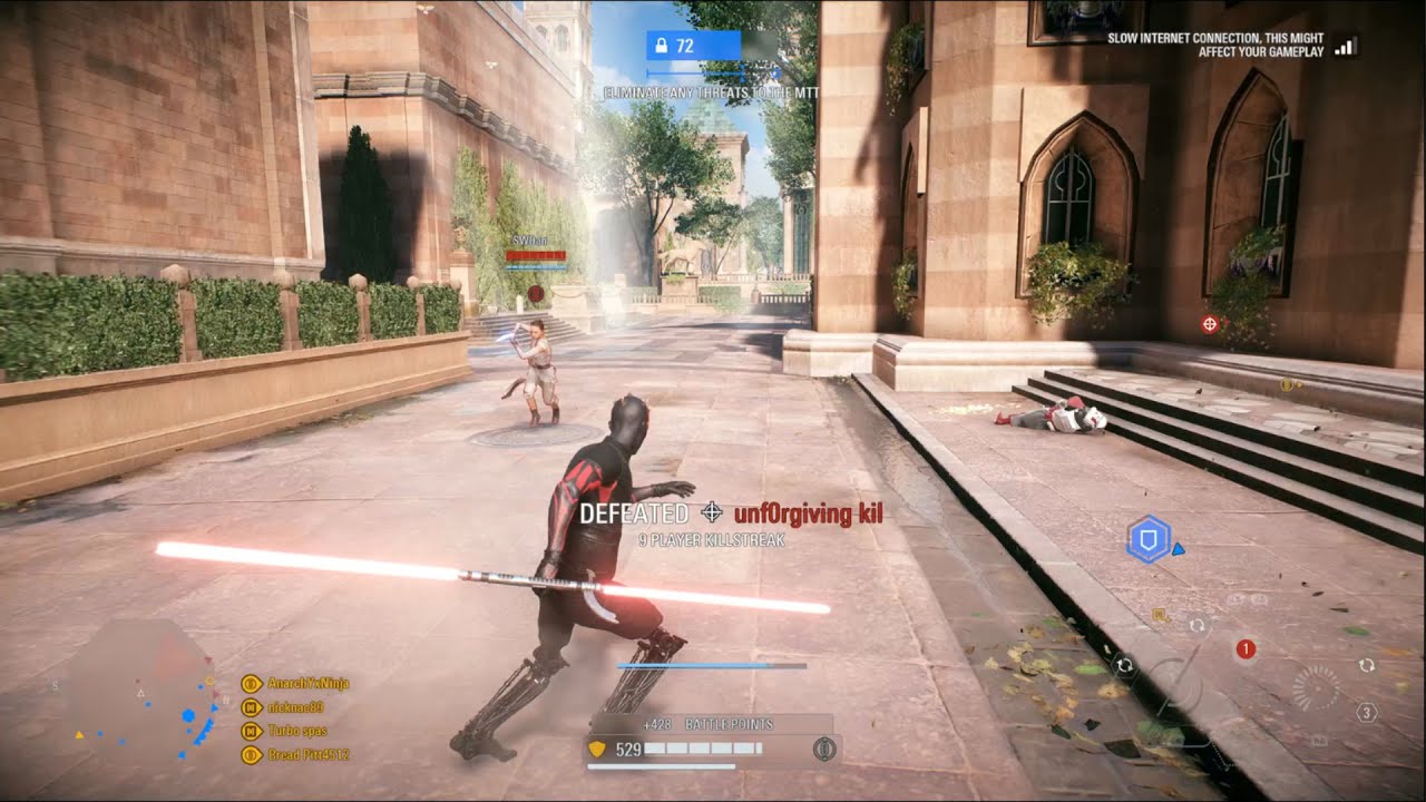 Got a Tough Theed match for the droids! Galactic assault (Darth Maul) - Star Wars Battlefront 2
