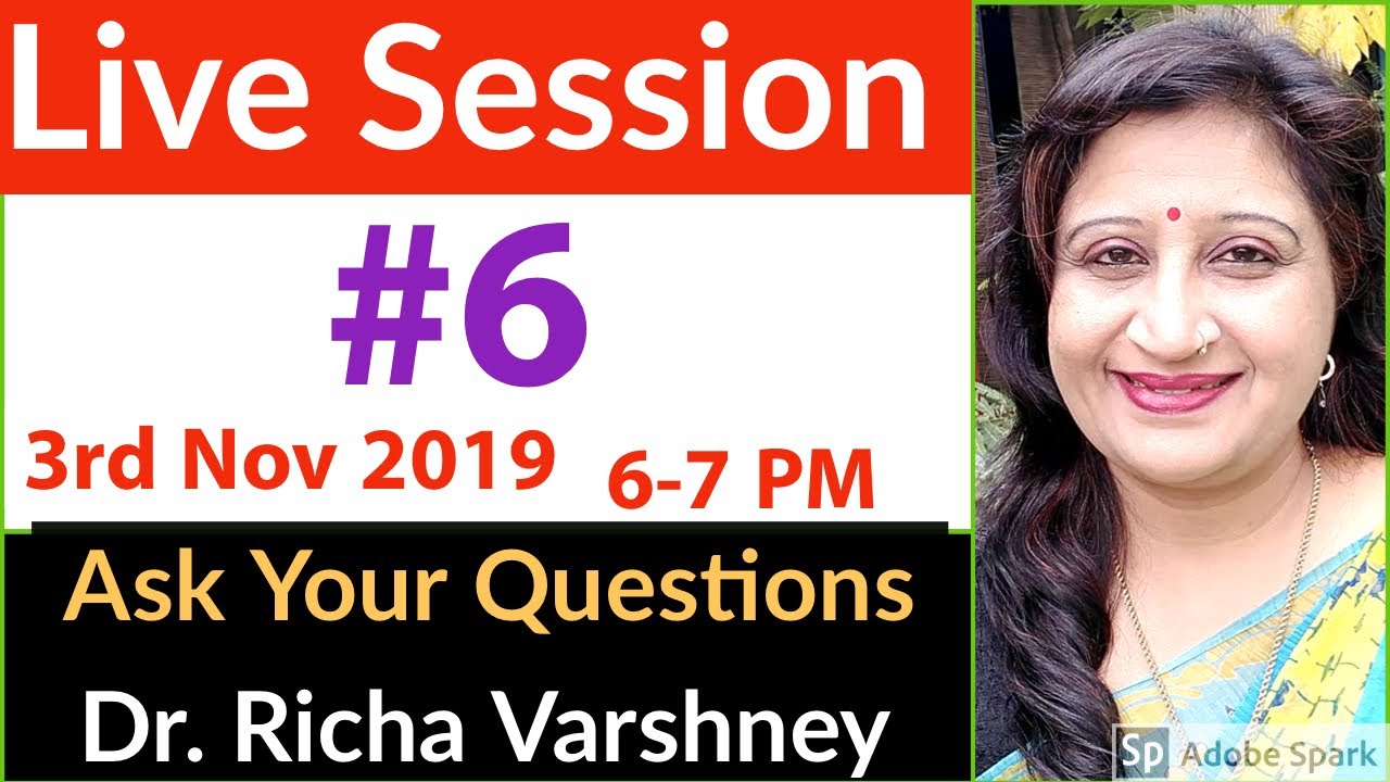 Dr. Richa Varshney Live Session #6 | Acupressure | Aromatherapy | Home Remedies